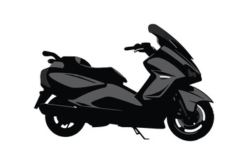 motorcycle icon design vector silhouette