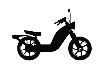 motorcycle icon design vector silhouette