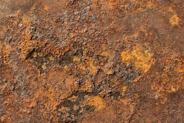 Texture of rust on metal table