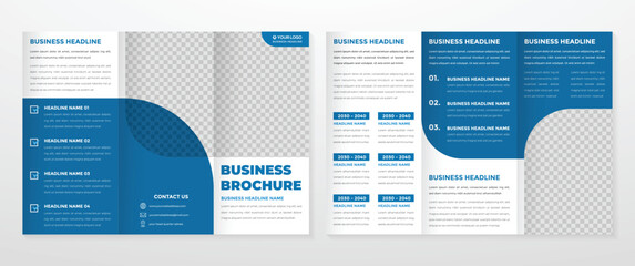business brochure template with modern layout for corporate presentation and company profile