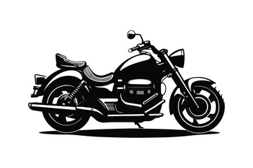 Obraz na płótnie Canvas motorcycle icon design vector silhouette