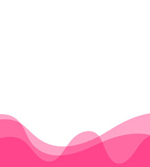 Wave motif abstract pink color element