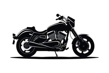 Obraz na płótnie Canvas motorcycle icon design vector silhouette