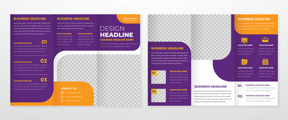business brochure template with modern layout for corporate presentation and company profile