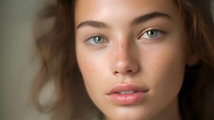 The next person is a young adult woman who works as a fashion model. She has flawless skin except for a few small acne scars on her chin. Despite her minimal skin imperfections, she feels