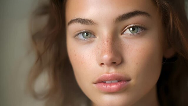 The next person is a young adult woman who works as a fashion model. She has flawless skin except for a few small acne scars on her chin. Despite her minimal skin imperfections, she feels