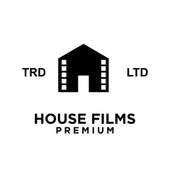House home studio film cinema video logo icon design illustration