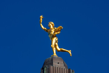 Golden Boy, a statue on the dome of the Manitoba Legislative Building in Winnipeg, Canada