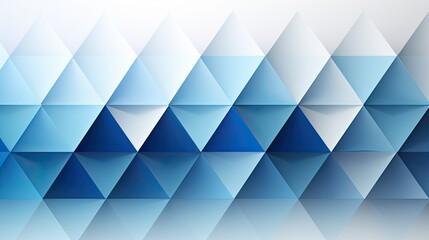 Obraz premium Abstract modern 3d blue triangles background with various sizes.