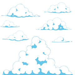 カットイラストセット_雲