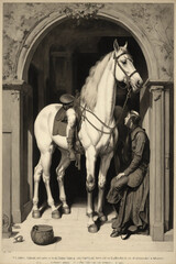 Obraz premium statue of a horse