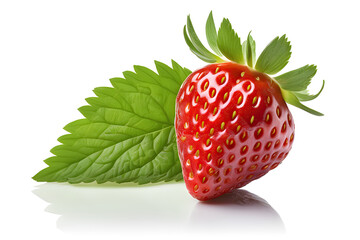 Fresh strawberry isolated on white background