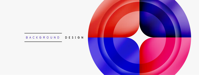 Obraz premium Circle abstract background. Wallpaper, banner, background, landing page, wall art, invitation, print, poster