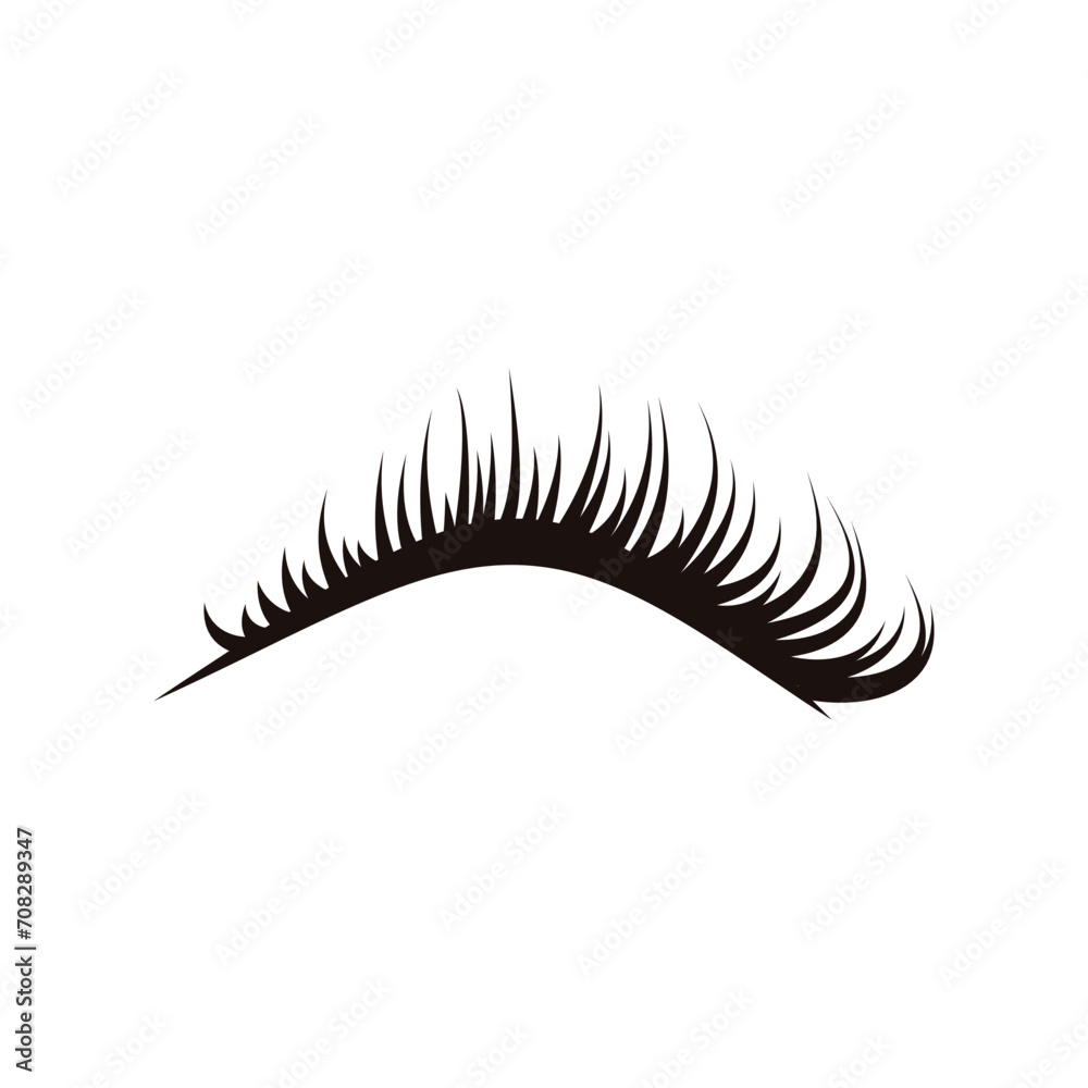 Poster eyelash logo icon