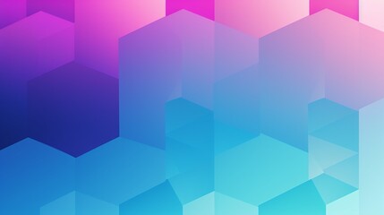 Obraz premium Abstract background with blue, pink and purple hexagons.
