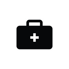 Obraz premium medical suitcase logo icon
