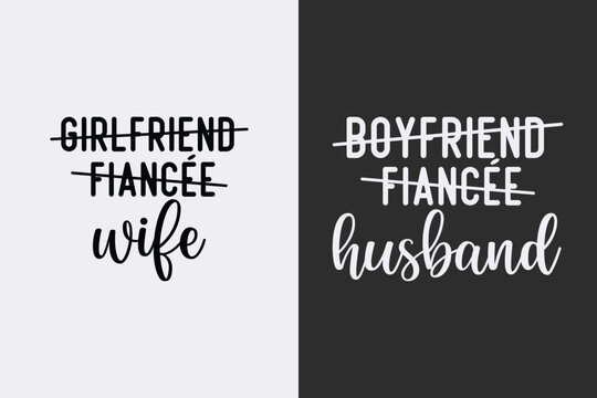 newly married t shirt design 