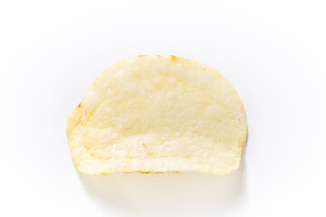 ポテトチップス一枚。(白バック)
