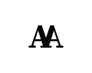 AA LOGO DESIGN VECTOR TEMPLATE