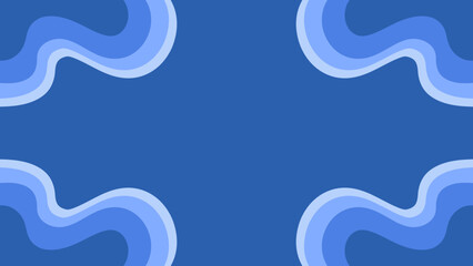 abstract blue background with waves gradient colors in frame

