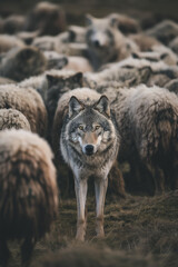 Fototapeta premium wolf in sheep clothes