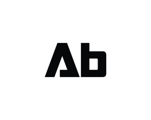AB LOGO DESIGN VECTOR TEMPLATE