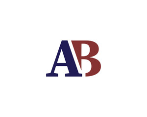 AB LOGO DESIGN VECTOR TEMPLATE