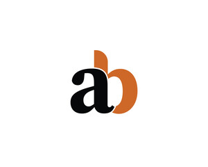 AB LOGO DESIGN VECTOR TEMPLATE