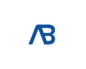 AB LOGO DESIGN VECTOR TEMPLATE