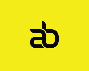 AB LOGO DESIGN VECTOR TEMPLATE