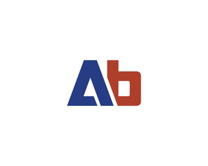AB LOGO DESIGN VECTOR TEMPLATE