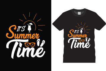 Vector illustration on the theme of SUMMER beach in sea beach surfing vector summer t shirt.