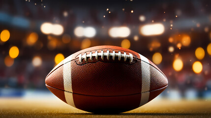 American football background, traditional super bowl banner poster