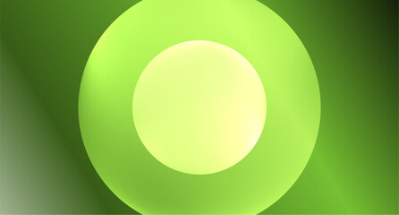 Neon glass circle copyspace for your text or product presentation geometric background. Vector illustration For Wallpaper, Banner, Background, Card, Book Illustration, landing page