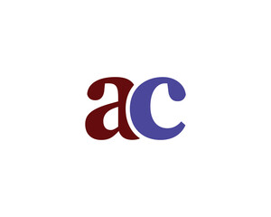 Obraz premium AC LOGO DESIGN VECTOR TEMPLATE