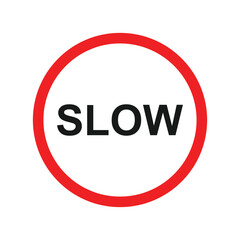 slow down icon vector