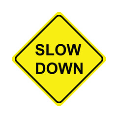 slow down icon vector