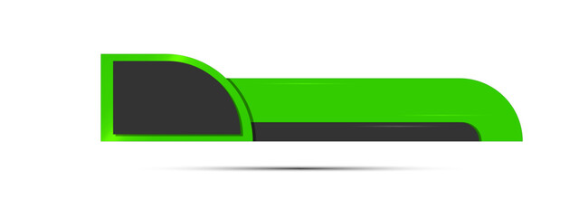 Fototapeta premium Simple Modern Lower Third In Green For TV Shows, Streaming And Perfect For News