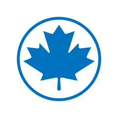 Maple leaf icon logo design