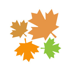 Maple leaf icon logo design