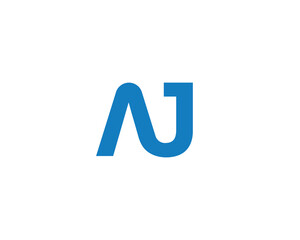AJ LOGO DESIGN VECTOR TEMPLATE