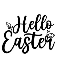 Fototapeta na wymiar Easter SVG Bundle, Happy Easter SVG, Easter Bunny SVG, Easter Hunting Squad svg, Easter Shirts, Easter for Kids, Cut File Cricut, Silhouette