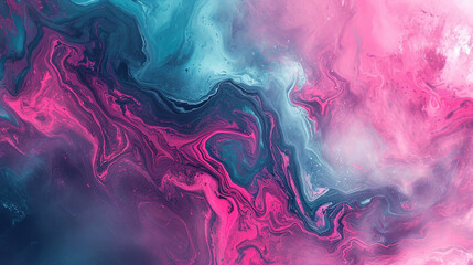 Hot pink & cyan marble background