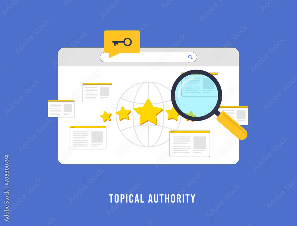 Poster seo topical authority. boost web site credibility by specializing in specific topics through high-qu
