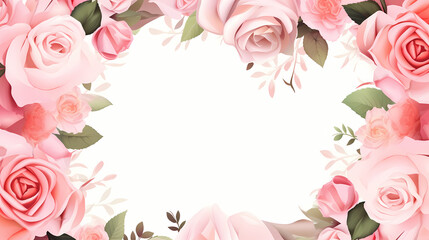 Beautiful pink rose bouquet flowers background, symbol of Valentine's Day, wedding, love