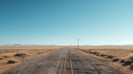 long road illustration