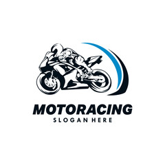Motor Racing Logo Design Template