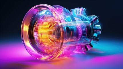 Fusion energy sustainable power generation clean energy breakthroughs solid color background
