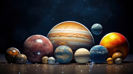 Exoplanets distant worlds celestial discoveries solid color background