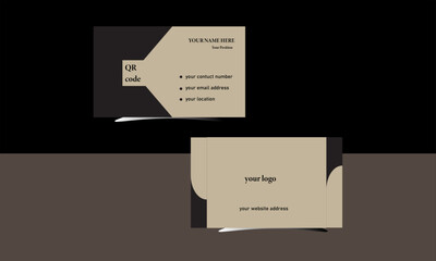 Business card design for food natural cosmetic product as well as business advertisement with colorful theme .